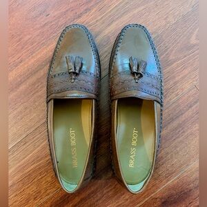 Brass Boot Leather Loafers